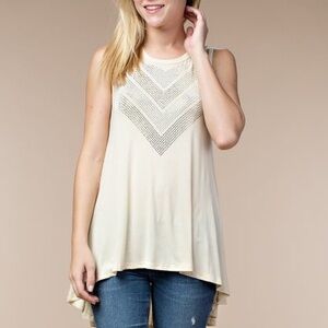 Vocal Sparkling Rhinestone Soft Tank Top